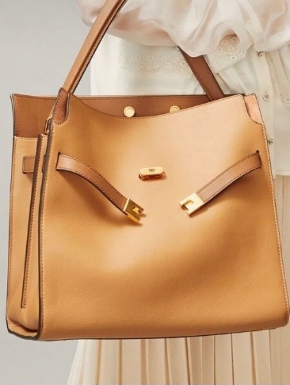 Tory Burch Lee Radziwill Double Bag in Tiramisu